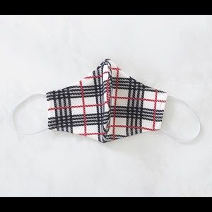 Royal plaid face mask